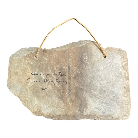 Cottage by the Sea painting on stone by Frances Mary Avery - Picture 3 of 9